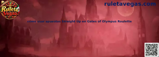 Guía visual sobre la ubicación de una apuesta Straight Up en Gates of Olympus Roulette