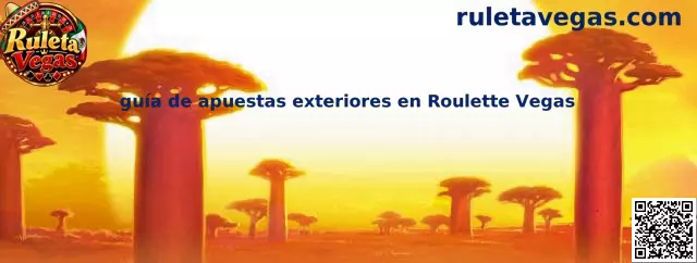 Referencia visual para identificar las apuestas exteriores de ruleta, como rojo y negro, par e impar, rangos, docenas y columnas.